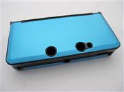 Protective Plastic Case with Aluminum Cover Light Blue for N3DS/3DS