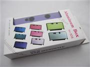 Protective Plastic Case with Aluminum Cover Purple Violet for N3DS/3DS 03