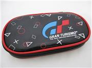 GT Racing Theme Soft Handbag Pouch Case Black for PSP Slim/2000/3000