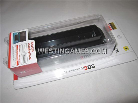 Blue Light Charger Dock Stand for N3DS/3DS