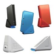 Blue Light Triangle Charger Station Black for N3DS/3DS 04