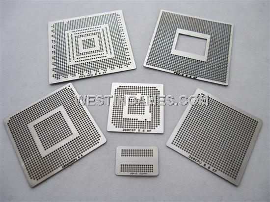 PS3 XBOX 360 GPU CPU CSP CACHE HANA Heated Stencil Template (6 Piece)