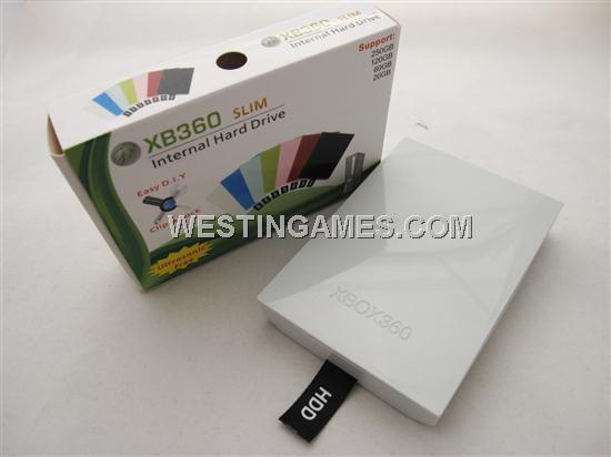 Internal Hard Drive HDD Housing Shell Case DIY Clip and Lock Greyish White for XBOX360 SLIM (OEM)