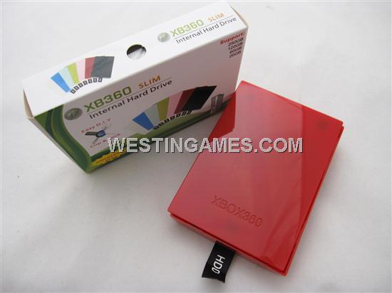 Internal Hard Drive HDD Housing Shell Case DIY Clip and Lock Red for XBOX360 SLIM (OEM)