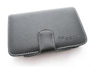 Colored Leather Case With Stand Black for NDSi XL/LL