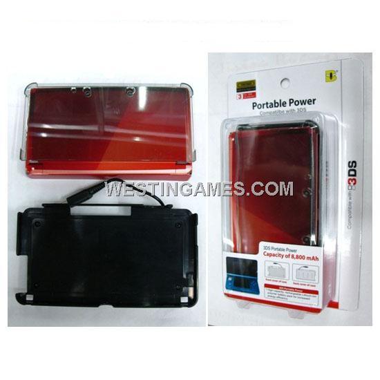 8800Mah Portable Power Supply with Crystal Case Stand for N3DS/3DS