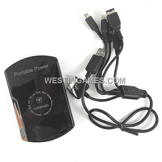 11in1 MultiFunction 10000mAh External Battery Pack for 3DS/DSi/DSL/PSP/Mobile Phone/MP4/PC