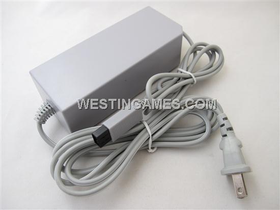 AC Adapter Adaptor Two Pins for WII (US Plug)
