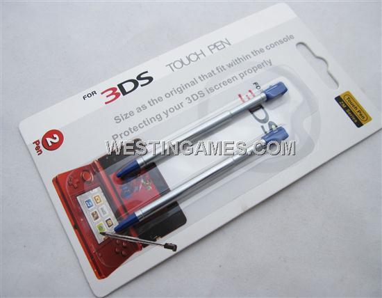 Retractable Touch Stylus Pen Blue for Nintendo 3DS
