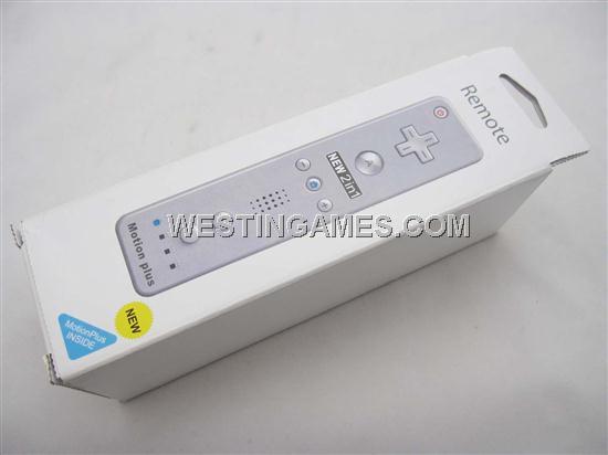 2IN1 Remote Controller with Built-in Motion Plus White for Nintendo Wii (NEUTRAL)