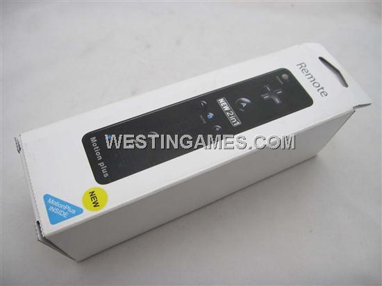 2IN1 Remote Controller with Built-in Motion Plus Black for Nintendo Wii (NEUTRAL)