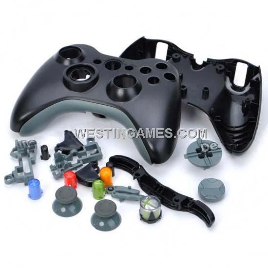 Full Replacement Housing Case for Xbox 360 Wired Controller - Black