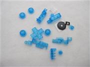Complete Housing Shell Case Replacement Transparent Blue for Nintendo DSI 03
