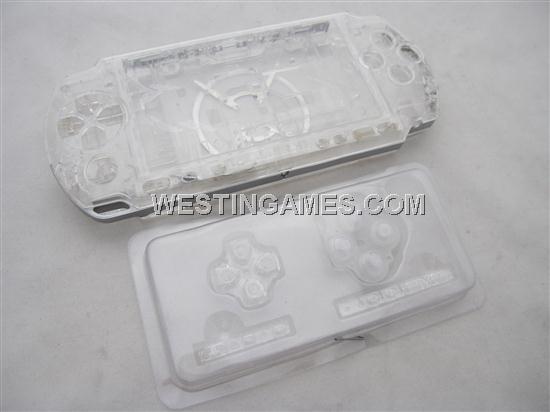 Complete Housing Shell Case Replacement Crystal Clear for PSP 3000
