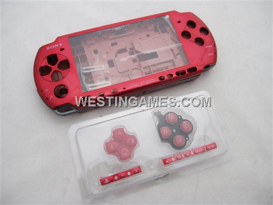 Complete Housing Shell Case Replacement Red for PSP 3000