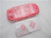 Complete Housing Shell Case Replacement Transparent Red for PSP 3000