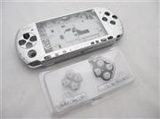 Complete Housing Shell Case Replacement Silver for PSP 3000