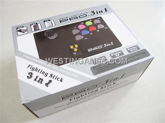 PS3/PS2/PC 3in1 Fighting Stick Real Arcade Pro