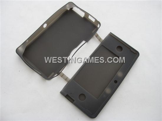 Silicone Sleeve Case Gray for Nintendo 3DS