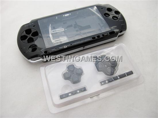 Complete Housing Shell Case Spare Part Black for PSP 3000