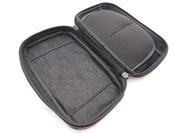 Soft Protective Carrying Leather Pouch with Carabiner Clip for NDSi LL (Black + Red) 03