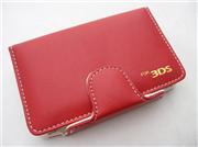 Colored Leather Case Bag Red for Nintendo 3DS/3DS