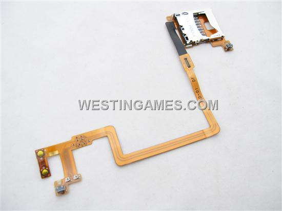 SD Card Socket with Connect Cable Parts for Nintendo DSi/NDSi (Original)