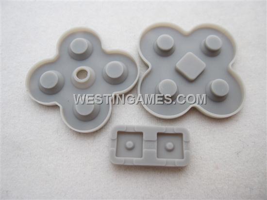 Replacement Buttons Conductive D-Pad Rubber for NDS Lite (3-Piece Set)