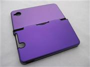 Protective Plastic Case with Aluminum Cover Purple for NDSi LL/XL 02