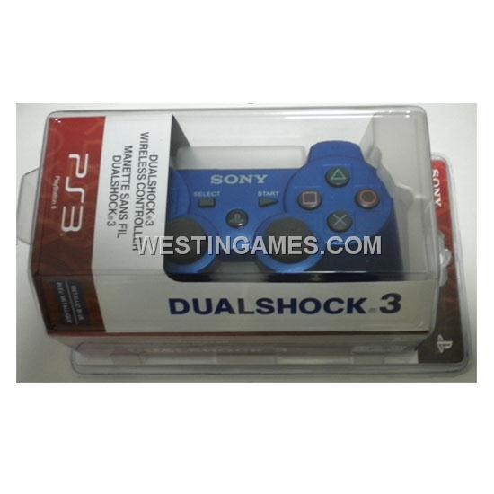 DualShock 3 Wireless Bluetooth SIXAXIS Controller Blue for PS3 (Packing with Sign)