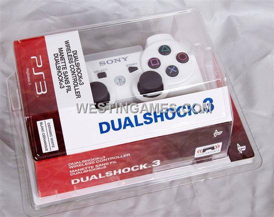 DualShock 3 Wireless Bluetooth SIXAXIS Controller White for PS3 (Packing with Sign)