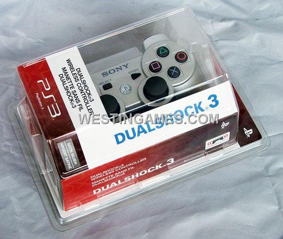 DualShock 3 Wireless Bluetooth SIXAXIS Controller Silver for PS3 (Packing with Sign)