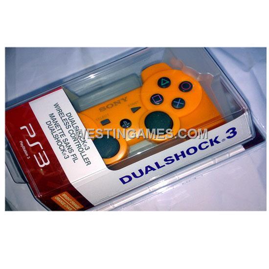 DualShock 3 Wireless Bluetooth SIXAXIS Controller Orange for PS3 (Packing with Sign)