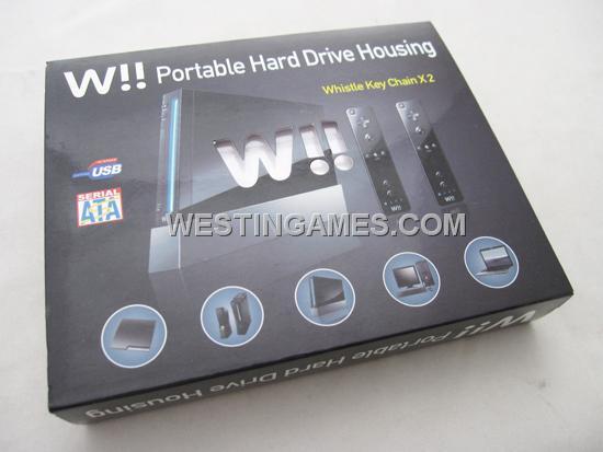 Mini Wii Console Shaped USB 2.0 2.5" SATA Portable Hard Drive HDD Housing Shell White
