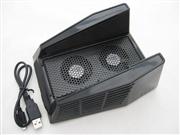 USB Powered 2-Mode Cooling Fan External Stand with USB 3-Port Hub for Xbox360 Slim