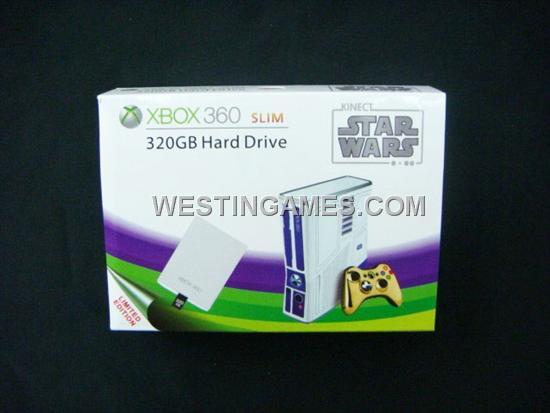 320GB Hard Disk Drive HDD Kinect Star Wars Limited Edition for XBOX360 Slim - White