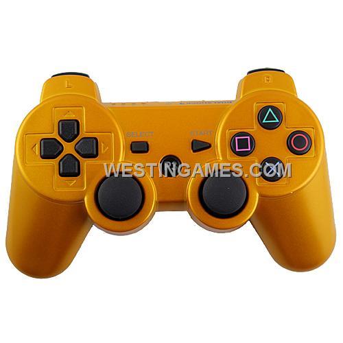 DualShock 3 Wireless Bluetooth SIXAXIS Controller Golden Without Packing for PS3 V3.7 (NEUTRAL)