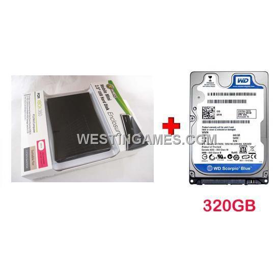 320GB Mobile Mini External Storage 2.5 inch USB Hard Disk Drive HDD for Xbox360 Phat & Slim