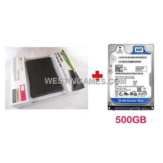 500GB Mobile Mini External Storage 2.5 inch USB Hard Disk Drive HDD for Xbox360 Phat & Slim