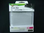 Mobile Mini 2.5 inch USB Hard Disk Case Enclosure White for Xbox360 & XBOX360 Slim