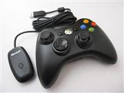 2.4Ghz Wireless Controller with Gaming Receiver Black for XBOX360 Slim / Windows PC 03