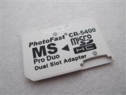 PhotoFast CR-5400 Dual-Slot SDHC MicroSD/TF to MS Pro Duo Adapter for PSP/PS3 (Simple Pack) 02