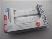 Wii Blue Light Charge Station with 2pcs 2800mAh Battery Pack (White / Black)