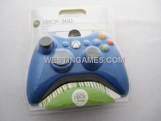 Wired Controller Joypad with Blister Blue for Microsoft XBOX 360