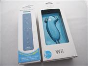2in1 Wireless Remote Controller Built-in Motion Plus with Nunchuk Controller for WII / WII U - Blue