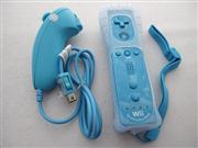 2in1 Wireless Remote Controller Built-in Motion Plus with Nunchuk Controller for WII / WII U - Blue 02