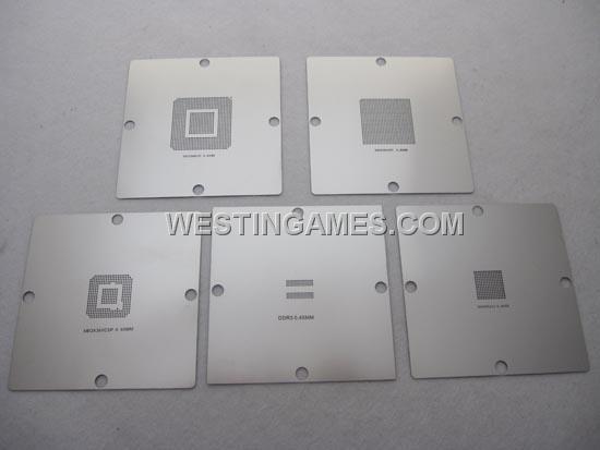 90*90MM XBOX360 GPU CPU BGA Reballing Stencils (5 Piece Kit)
