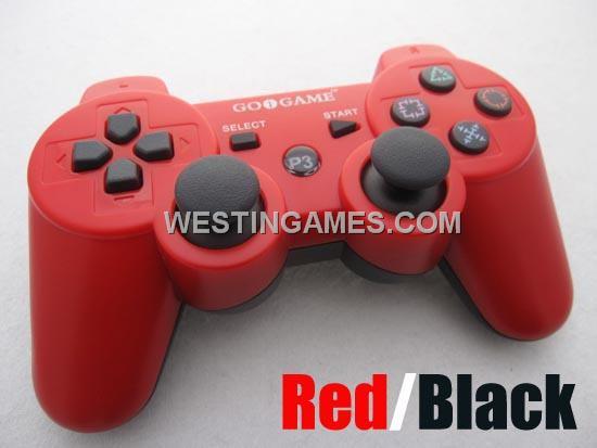 New Dualshock 3 Wireless Bluetooth Sixaxis Controller Red/Black for PS3 (GOiGAME)