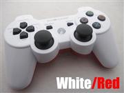 New Dualshock 3 Wireless Bluetooth Sixaxis Controller White/Red for PS3 (GOiGAME)