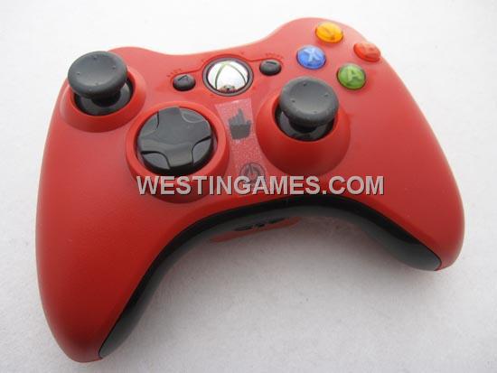 New Wireless Controller Without Packing Red for XBOX360 Slim (Refurbished)